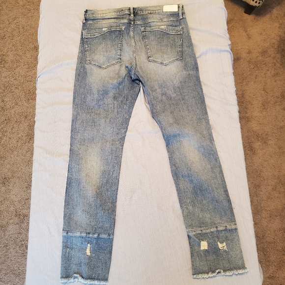 Express Torn Blue Jeans - Picture 2 of 9